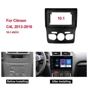 10 İnç Araba Çerçeve Fasya Adaptörü Canbus Box Dekoder Android Radyo Ses Dash Montaj Paneli Kiti Citroen C4 C4L 2013-2016