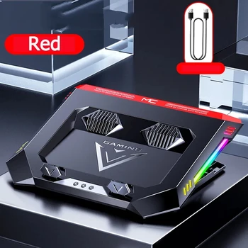 2023 Oyun dizüstü soğutucusu RGB Dizüstü Soğutma Pedi Güçlü Hava Akışı Taşınabilir Ayarlanabilir laptop standı 12-17 inç Dizüstü Bilgisayar İçin