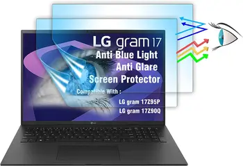2 ADET Ultra Net / Mat Anti Mavi Ekran Koruyucu Yumuşak koruyucu film İçin LG Gram 17 2022 LG Gram 17 2021 2020 17 inç 16:10