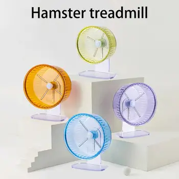 Hamster egzersiz tekerleği Çift Rulman Rotasyon Geniş Pist kaymaz Ayarlanabilir Yükseklik Gerbil egzersiz tekerleği