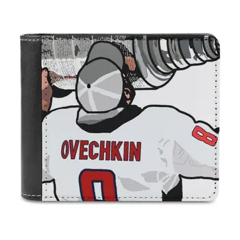 Alex Ovechkin deri cüzdan erkek cüzdanları çanta Para Klipleri Alex Ovechkin Alex Ovechkin Başkentleri Washington Büyük 8 8 Bardak